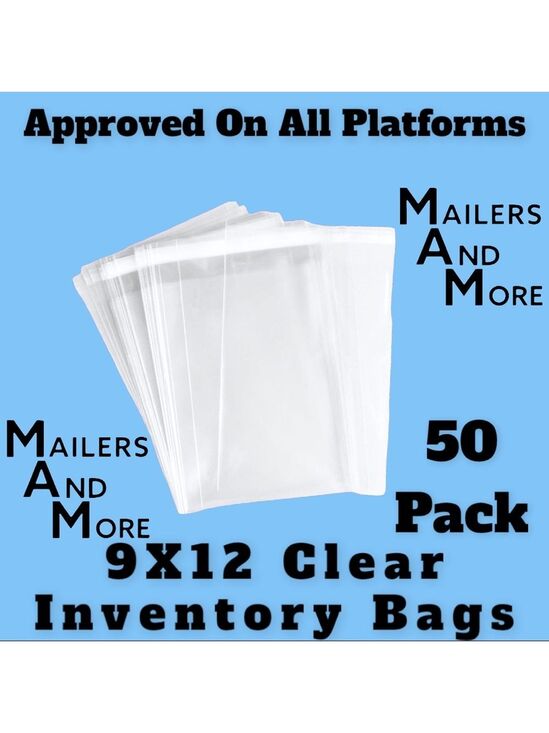 Accessories - 50 9X12 Clear Self Seal Adhesive Bags Inventory